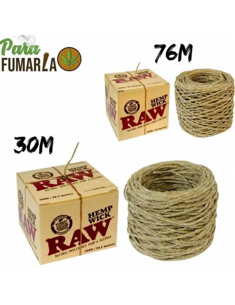 mecha raw hemp wick