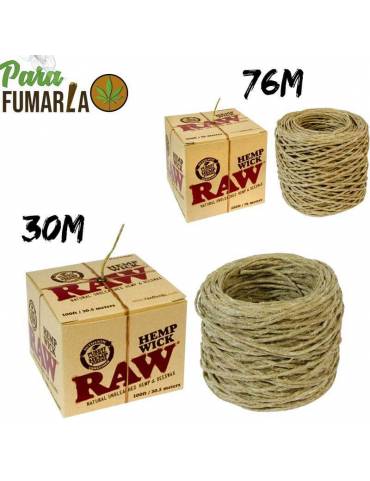 mecha raw hemp wick