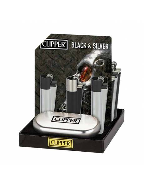 clipper metal black and silver