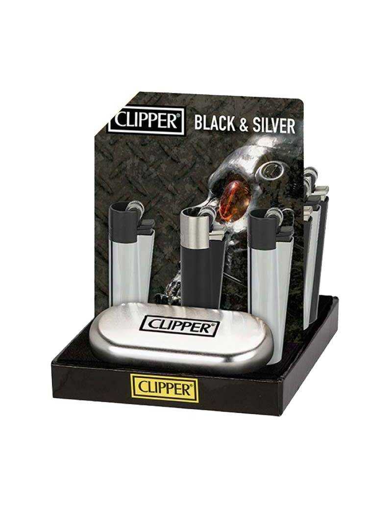 clipper metal black and silver