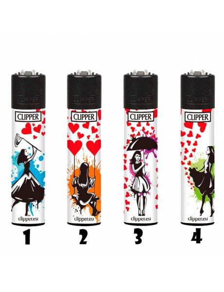 Clipper corazones "Street art"