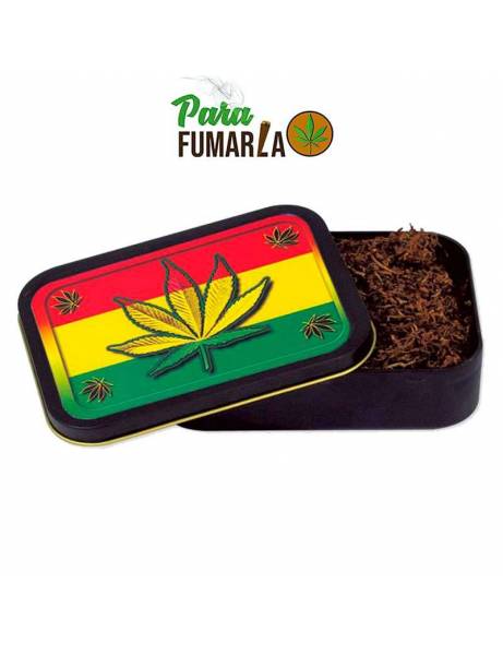 Caja metal modelo 'Rasta Leaf'