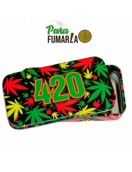 Caja de metal 420 rasta.