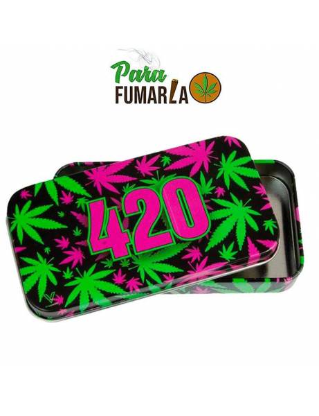 Caja de metal 420 fucsia