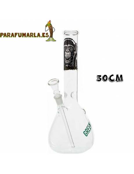 Bong Cristal Greenline Monkey 30cm.