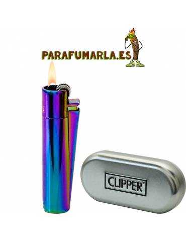 ⇨ Clipper Metal Rainbow Icy【Mechero Color Gasolina】