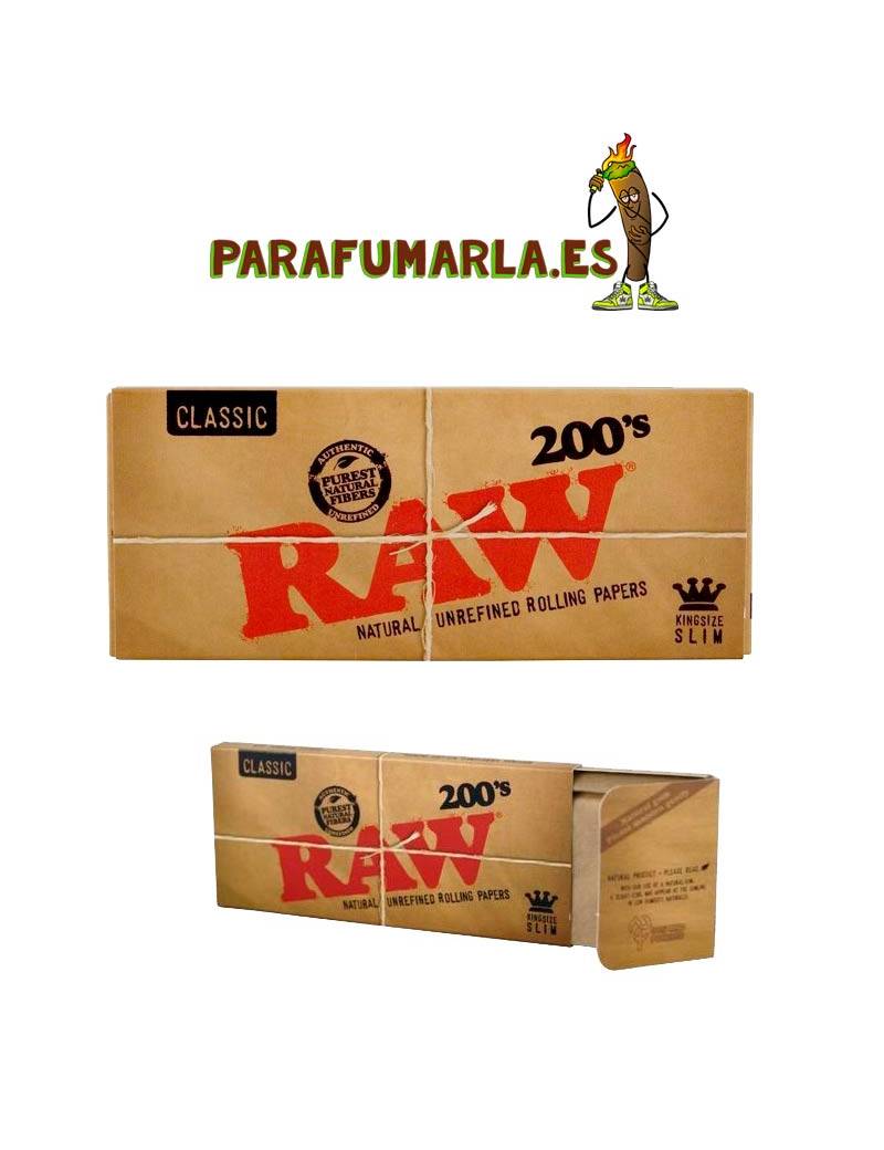 ⇨ PAPEL RAW 200 LARGO【King Size Slim】