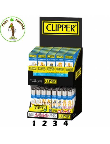 Clipper Olympus. Mechero y papel.