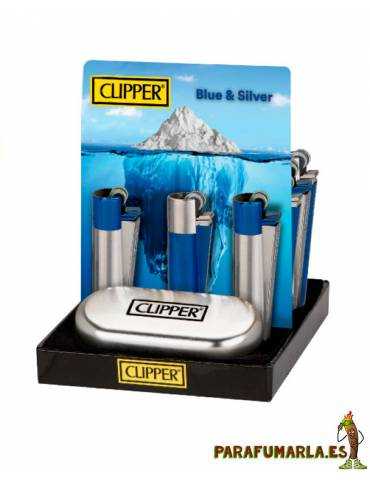 clipper metal blue and silver