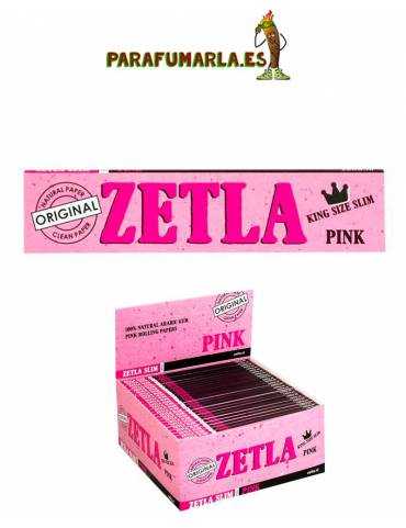 ZETLA  Papel de Liar Zetla Rosa King Size 【Envío 24H】