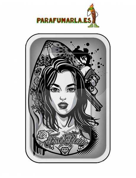 Bandeja Tattoo girl 27x17cm.