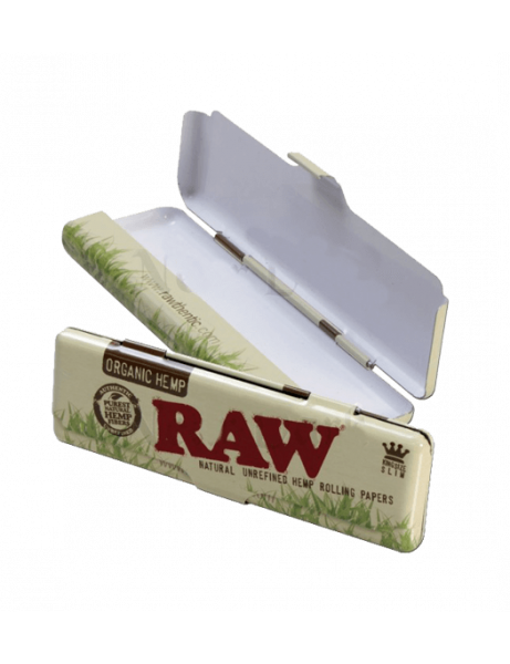 Cajita metálica king size papel raw organic