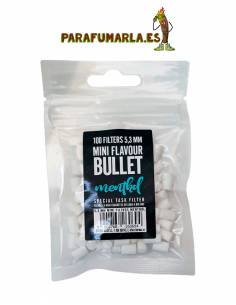 Filtros mini bullet 5,3mm Menthol. 100uds.