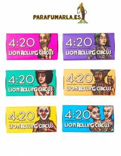 420 Papeles transparentes Lion Rolling Circus