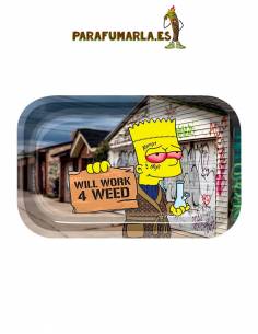 Bandeja Bart simpson Will work 4 weed