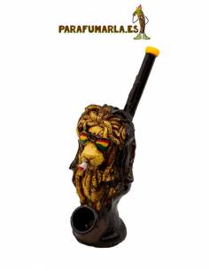 Pipa de fumar rasta lion