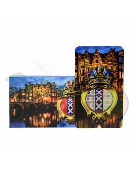 Grinder card "Amsterdam canal".