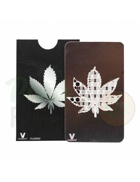 Grinder Card "Hoja" plata.