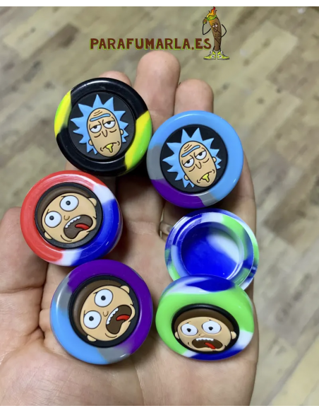 envase silicona rick and morty