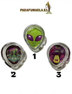 Cenicero Alien Cristal Fluorescente