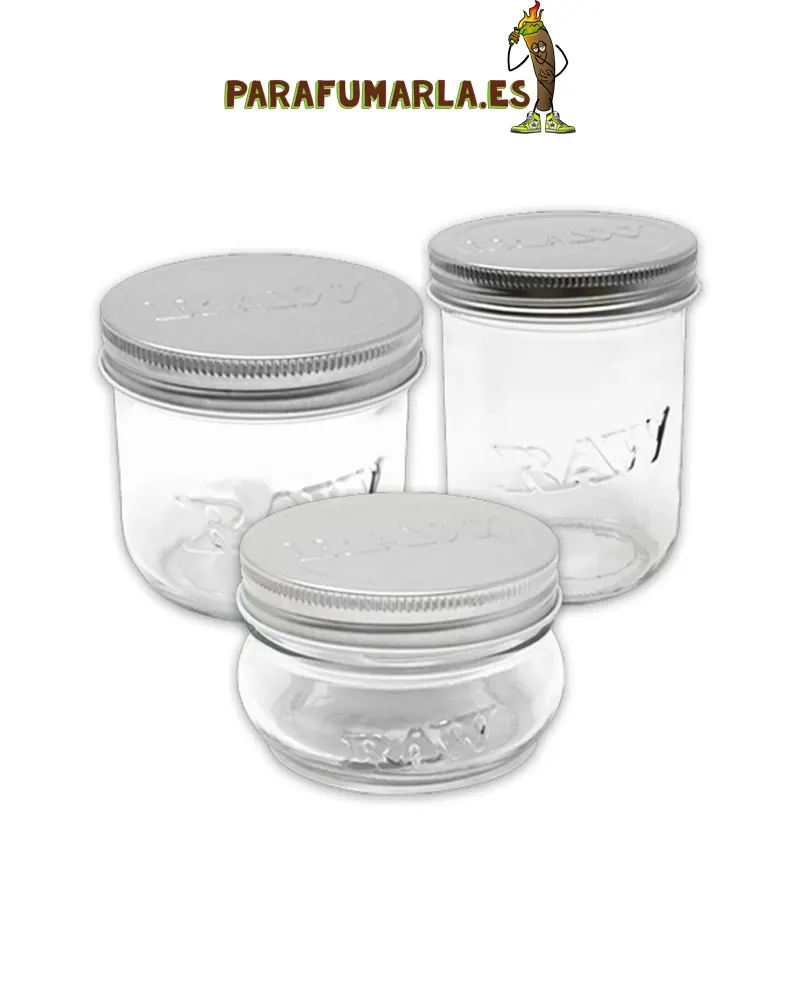 Raw Mason Jar 473 ml. Bote Cristal 💎 COMPRA Conservación Hierba