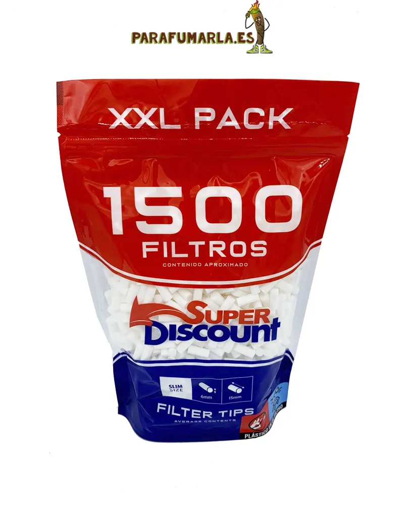 Filtros SUPERDISCOUNT Slim 6 mm 1000 unidades