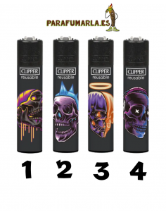 Clipper Skulls Neon