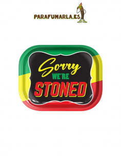 Bandeja Metal Stoned Rasta 18x14cm