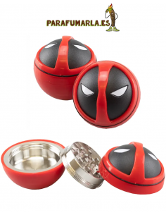 Grinder Deadpool. 3 piezas. Metálico