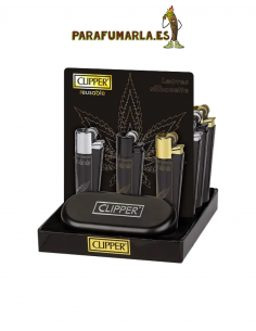 Clipper Metal Black Leaves