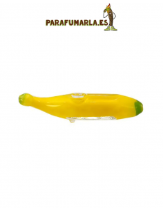 Pipa de Cristal Banana 15cm