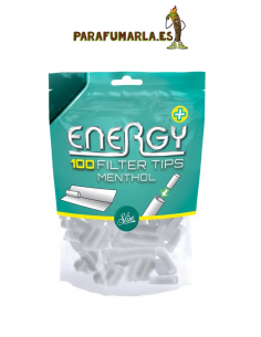 100 filtros Energy Menthol 5,9mm