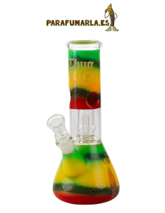 Bong Rasta Beaker 21cm. Cristal