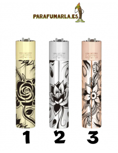 Clipper metallic flowers