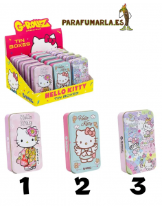 Cajitas Metálica Hello Kitty Kimono rosa