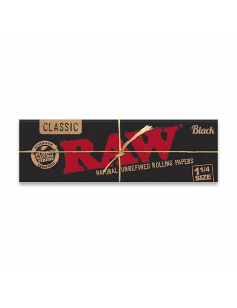 Papel raw black 1 1/4