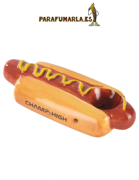 pipa para fumar forma de hot dog