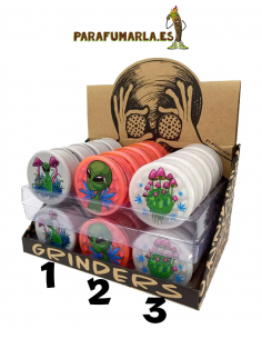 Grinder Alien plástico 3 piezas