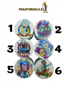 Grinder Rick y Morty blanco 4 piezas
