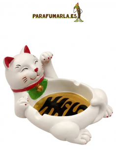 Cenicero resina Maneki Neko