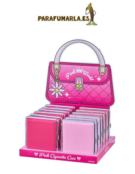 pitillera de color rosa