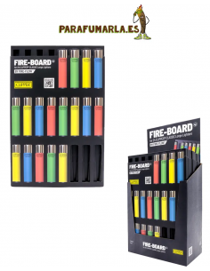 expositor soporte para 24 mecheros clipper