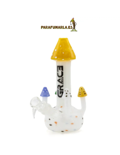 Bong Grace Glass Cristal Magic Mushrooms 24cm