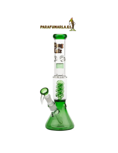 Bong Cristal Thug Life V2 Verde 35cm
