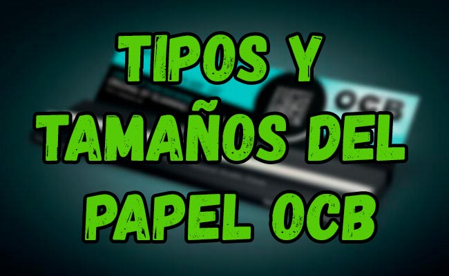 Tipos y tamaños del papel OCB